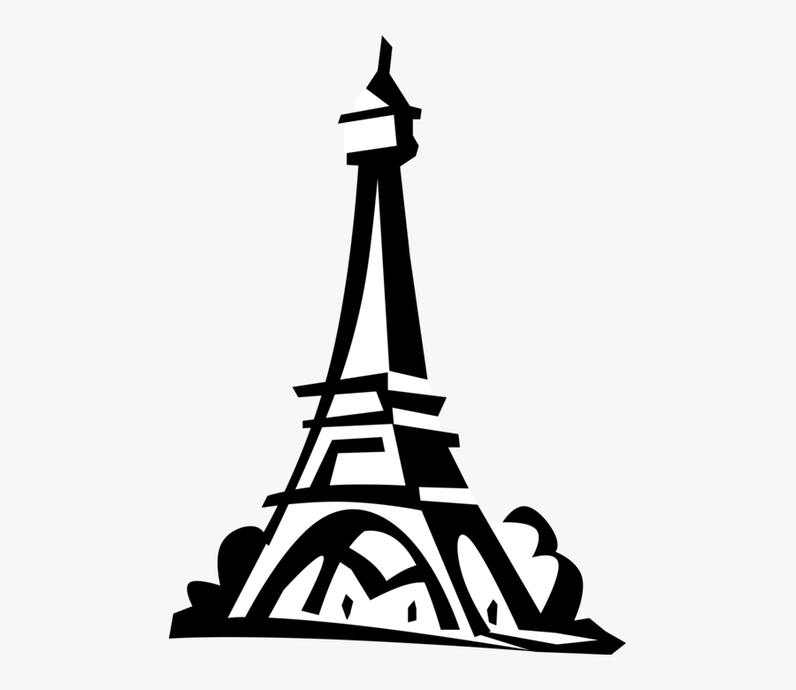 Vector Illustration Of Eiffel Tower On Champ De Mars - Vetor Torre Eiffel Png, Transparent Clipart