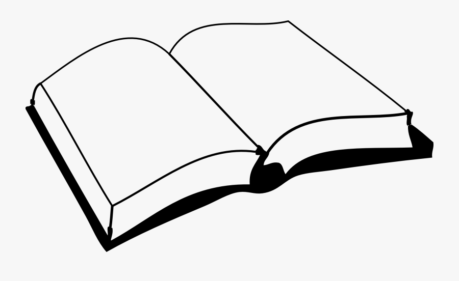 Open Book With Apple Banner Freeuse - Book Clipart Black And White, Transparent Clipart