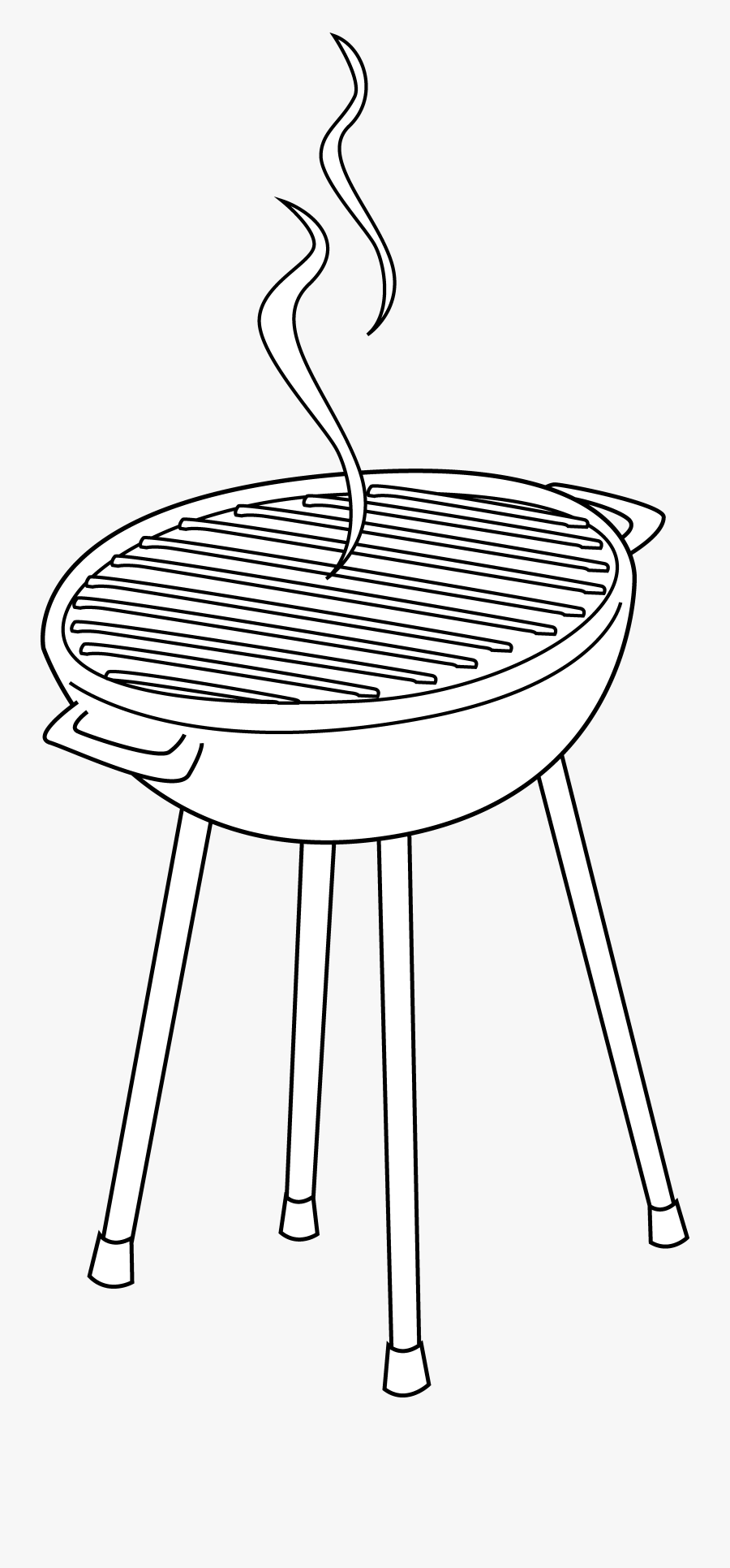 Grill Clipart Black And White - Black And White Clip Art Grill, Transparent Clipart