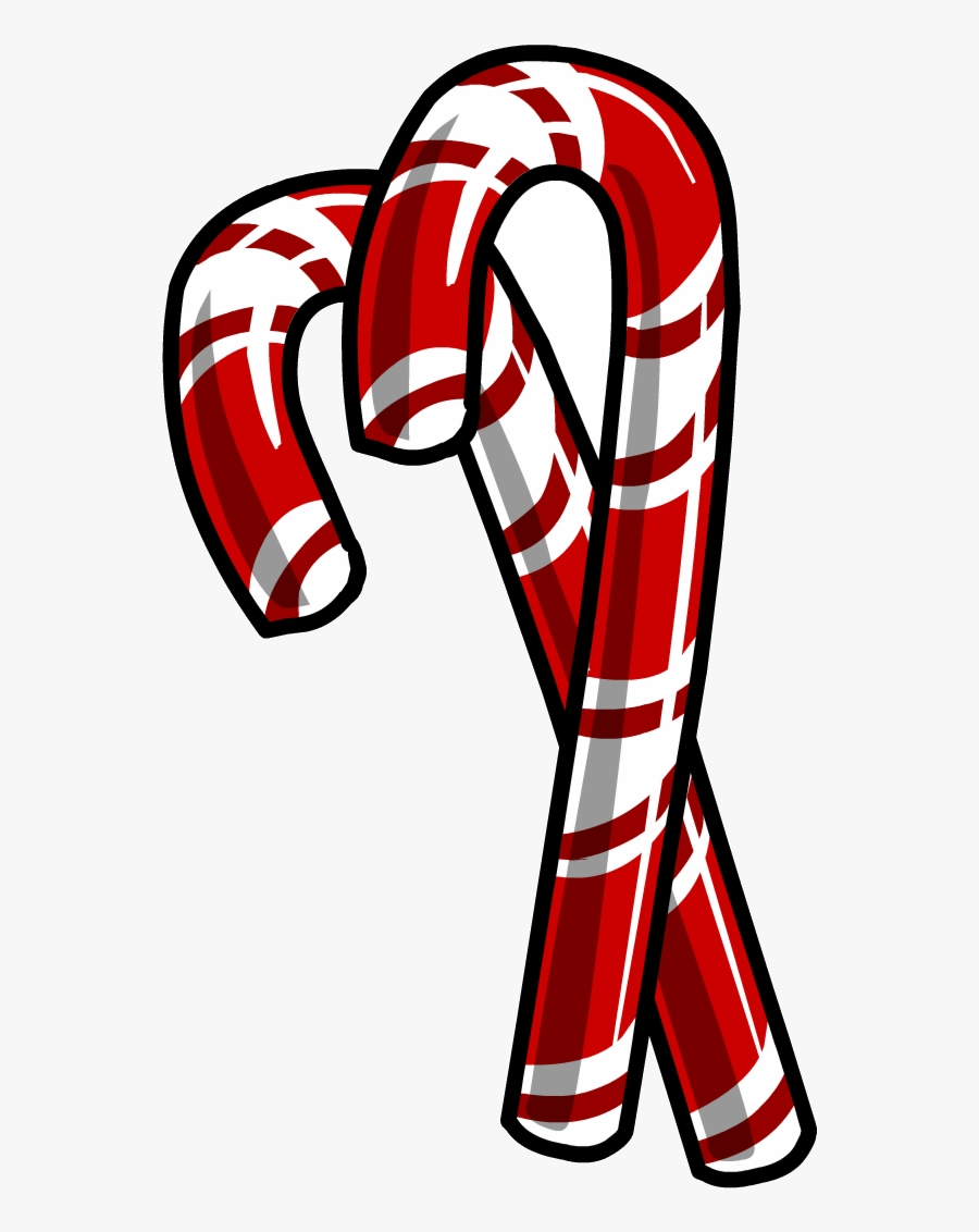 Candy Cane Clipart Party Club Penguin Free Transparent - Candy Canes Transparent Background, Transparent Clipart