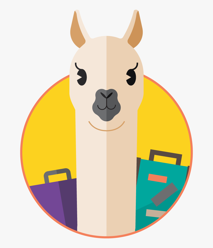 Your Suitcase We Re - Alpaca Transparent Icons Png, Transparent Clipart