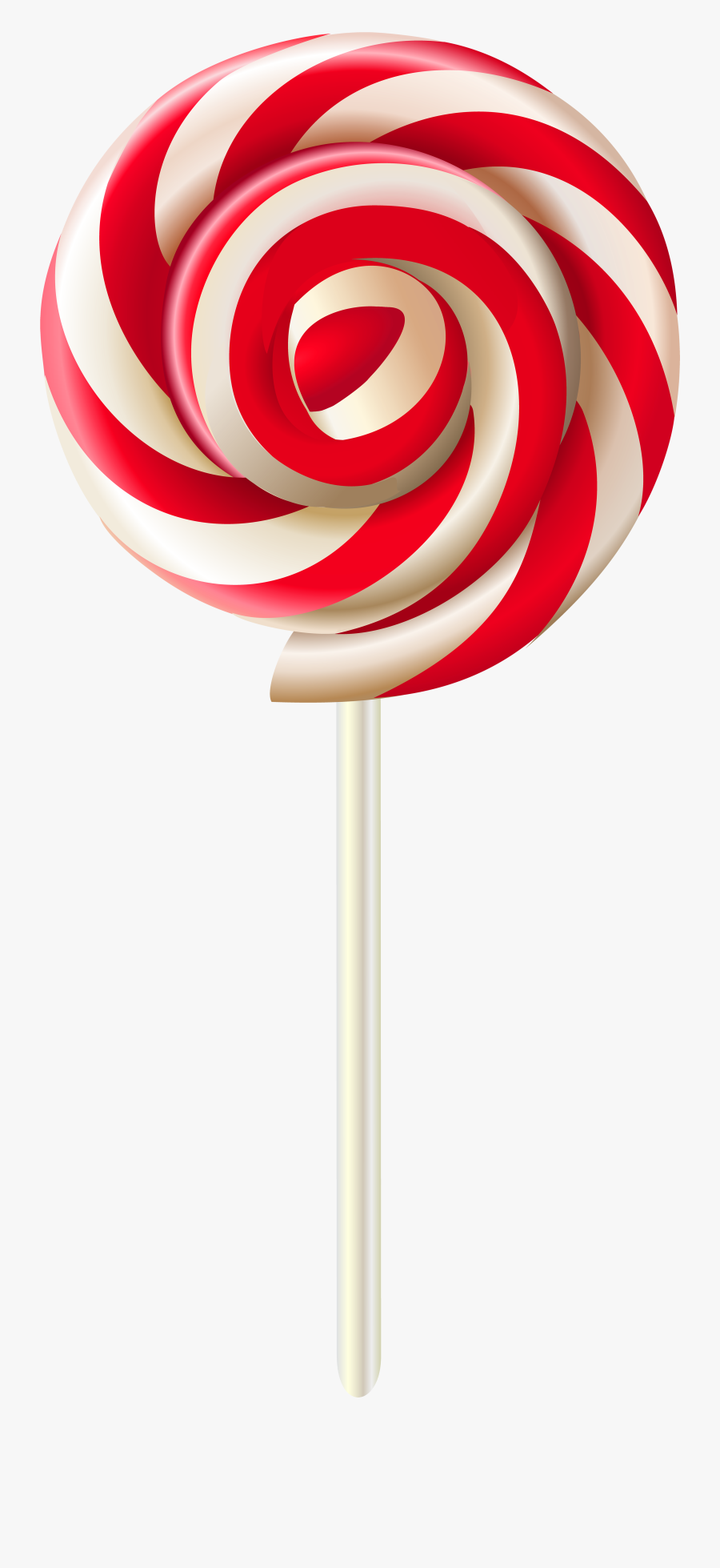 Red Swirl Lollipop Transparent Png Clip Art Image - Transparent Background Lollipop Clipart, Transparent Clipart