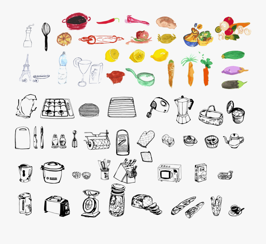 Illustrations Now Are Availab - All Things In The Kitchen, Transparent Clipart