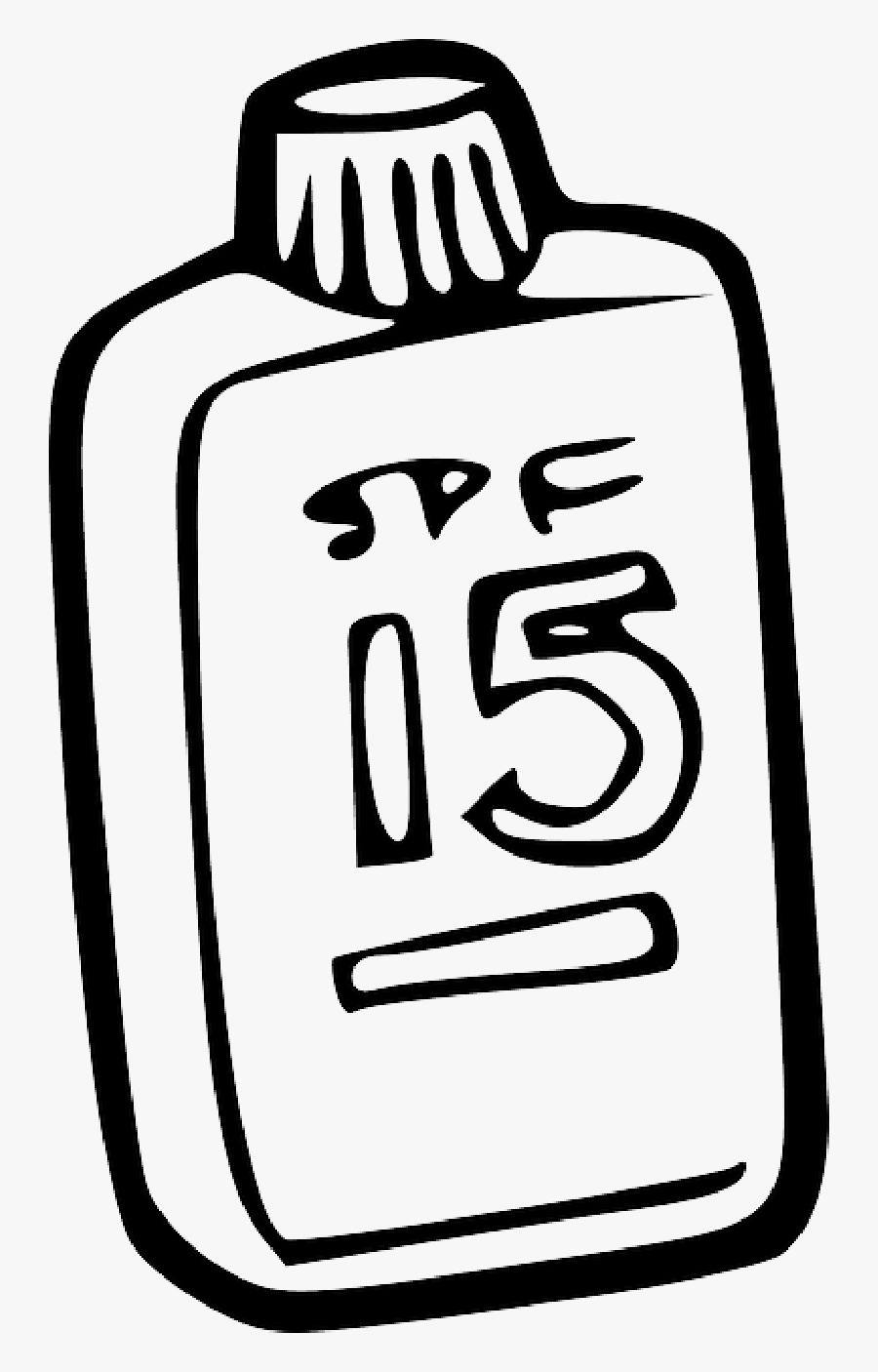Sun Outline Drawing At Getdrawings - Black And White Clipart Sunscreen, Transparent Clipart