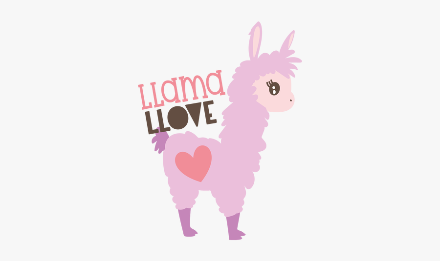 Llama Love Stuffie With Heatnbond Soft Stretch - Transparent Llama Clipart, Transparent Clipart