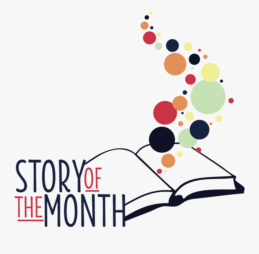Story Of The Month - Book Cartoon Black And White, Transparent Clipart