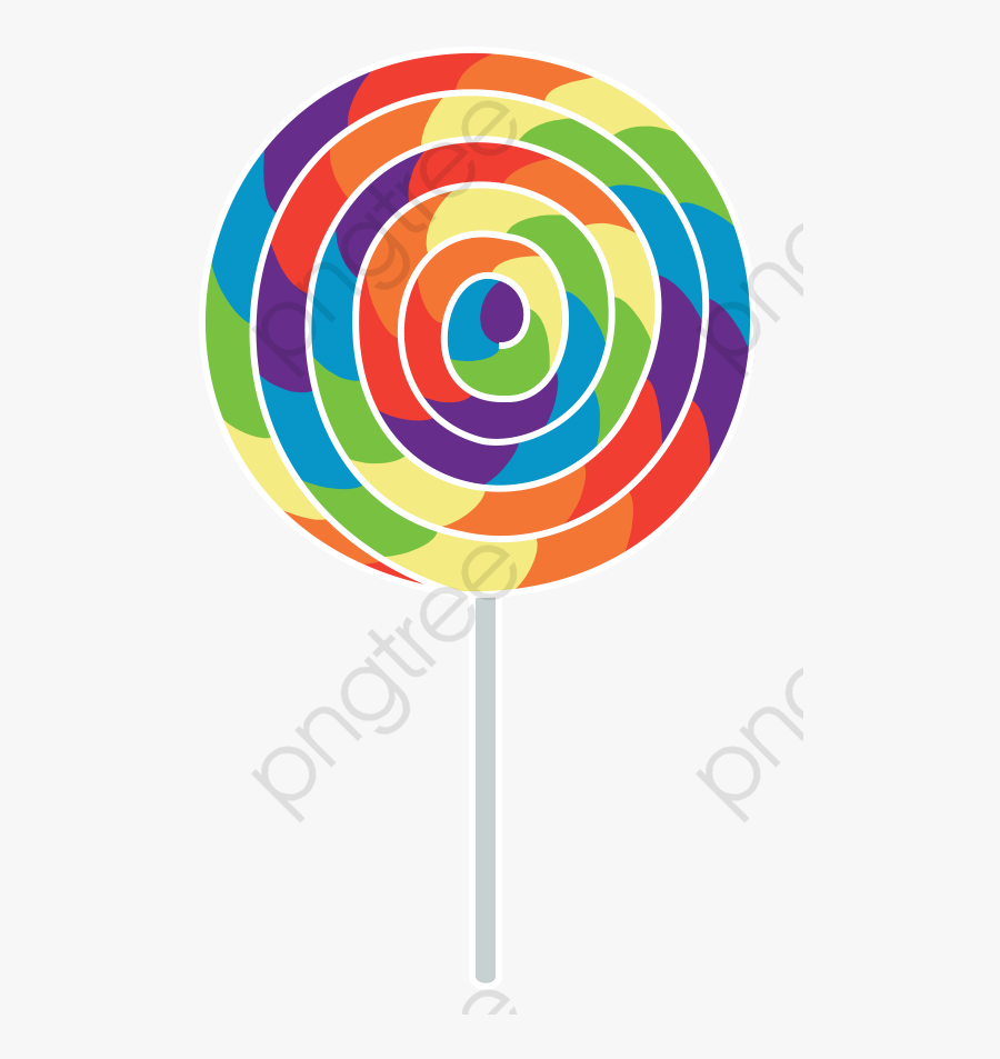 Rainbow Lollipop, Rainbow, Candy, Christmas Png Transparent - Transparent Background Lollipop Clipart, Transparent Clipart