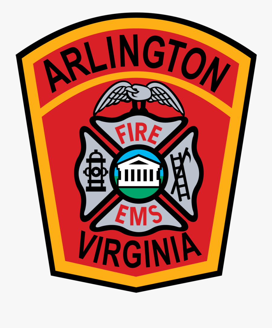 Arlington County Fire Patch, Transparent Clipart