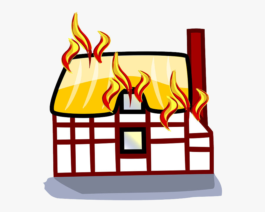 Barn On Fire Clipart, Transparent Clipart