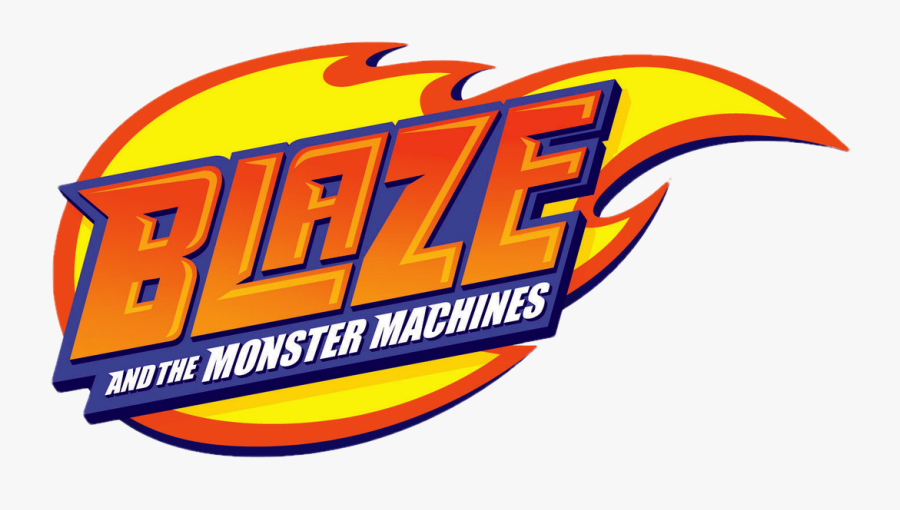 Fire Clipart Black And White Blaze - Blaze Monster Machines Logo, Transparent Clipart