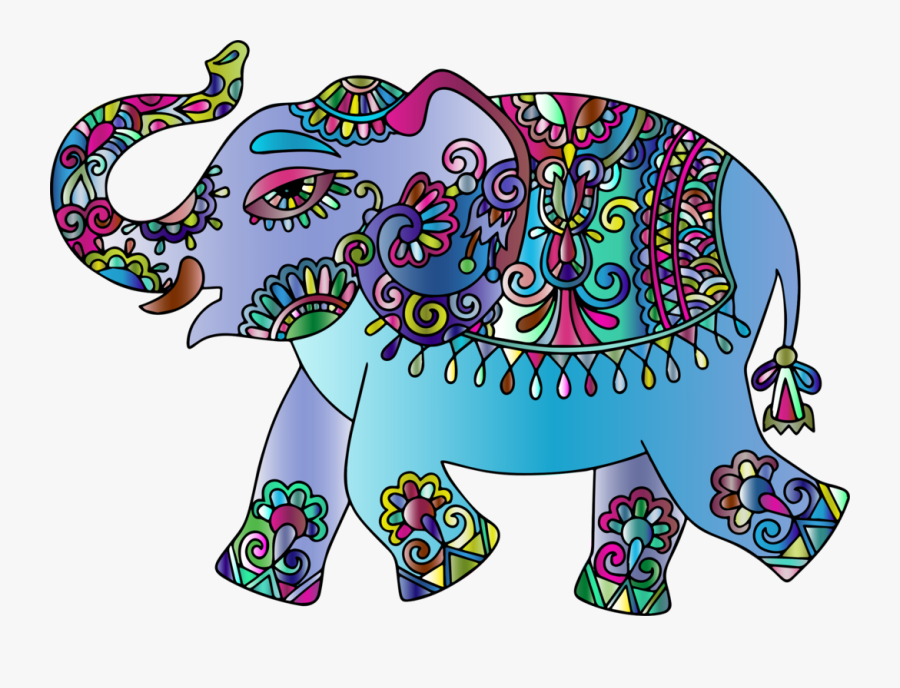 Clip Art Ganesha Elephants Visual Arts - Transparent Png Elephant Indian Png, Transparent Clipart