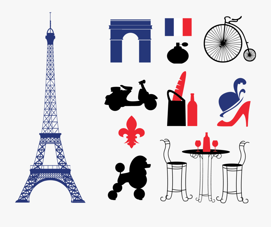 Eiffel Tower Euclidean Vector Clip Art - Paris Icons, Transparent Clipart