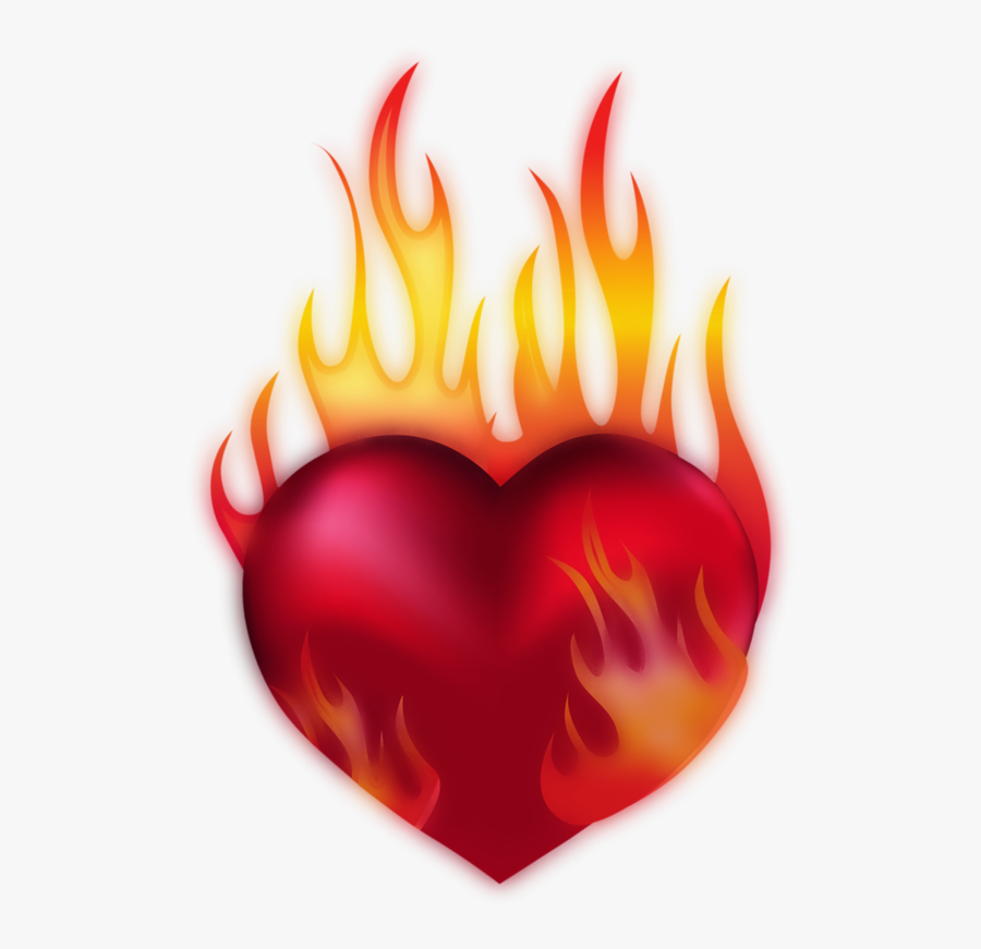 Coeur Tube Png I - Heart Of Fire Clipart, Transparent Clipart