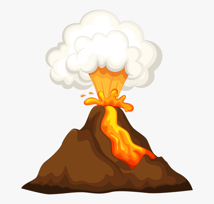 Transparent Volcano Png - Transparent Background Volcano Clipart, Transparent Clipart