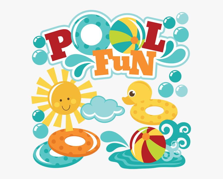 Splash Clipart Beach Ball - Swimming Pool Fun Clip Art, Transparent Clipart