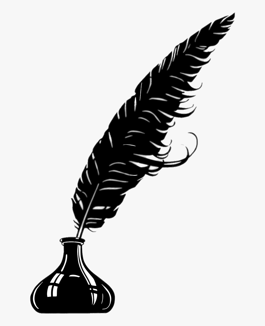 Feather Quill Pen Clipart - Quill And Ink Clipart, Transparent Clipart