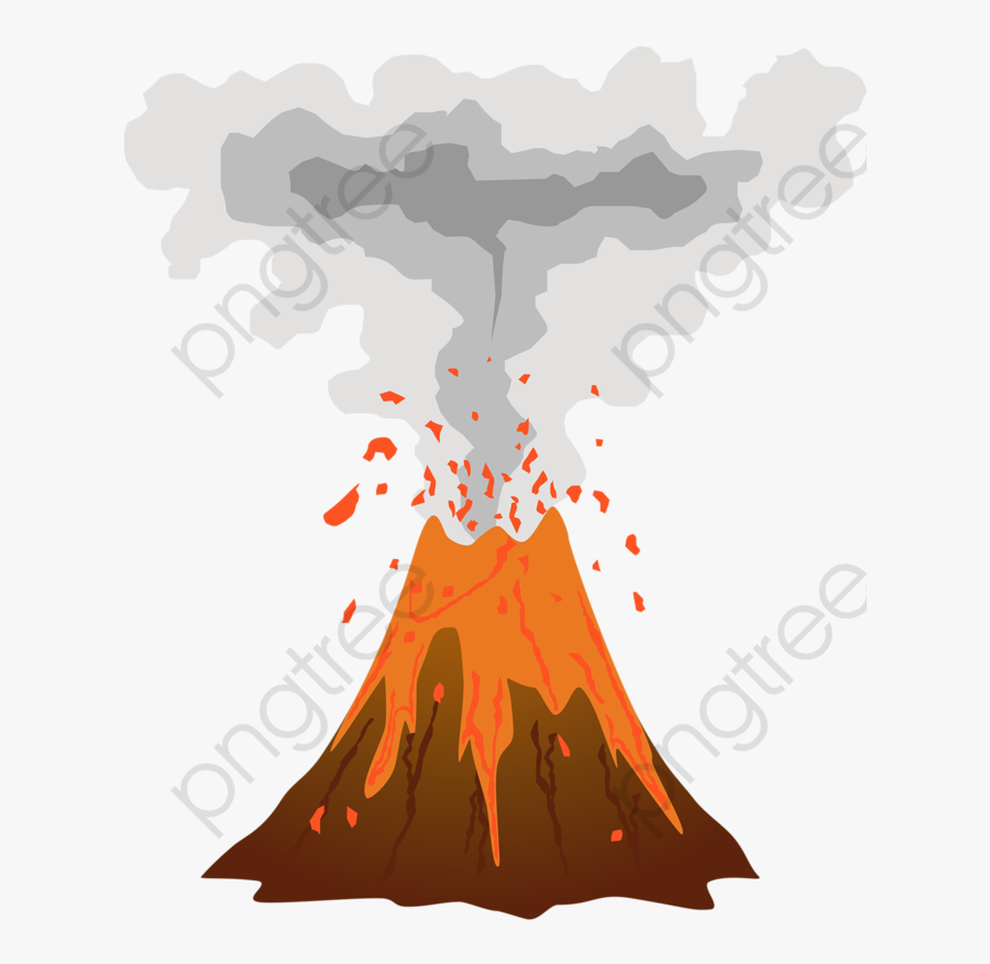 Transparent Volcano Clipart - Transparent Background Volcano Png, Transparent Clipart