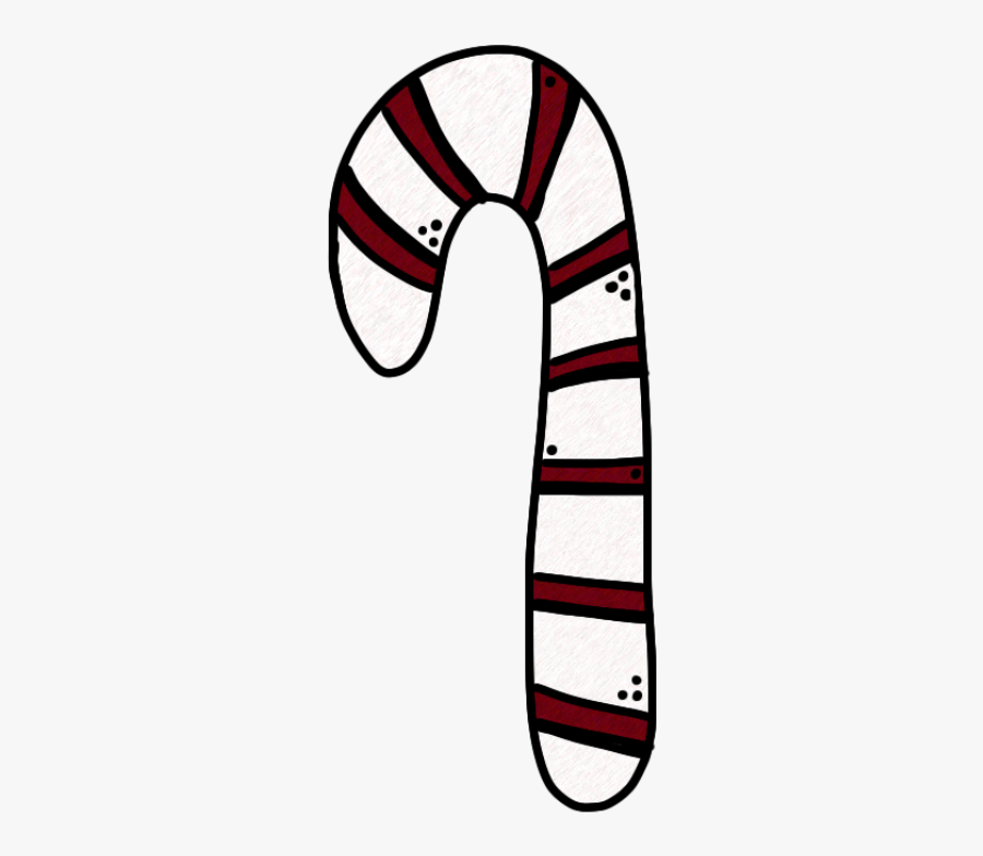 Candy Cane Doodle Png, Transparent Clipart