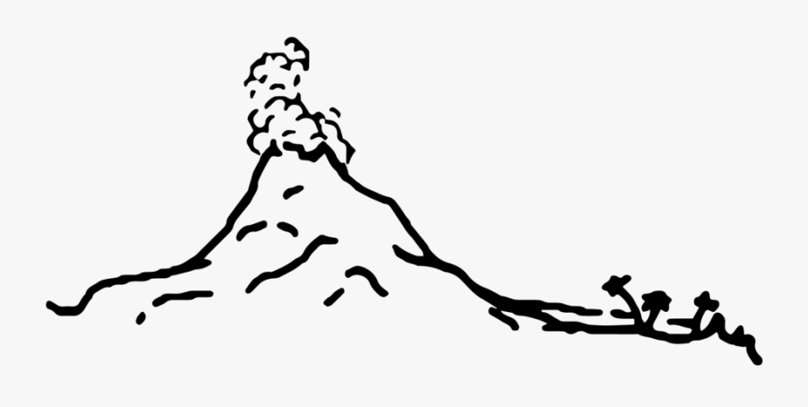 Volcano Island Logo Logo - Volcano Island Black And White, Transparent Clipart