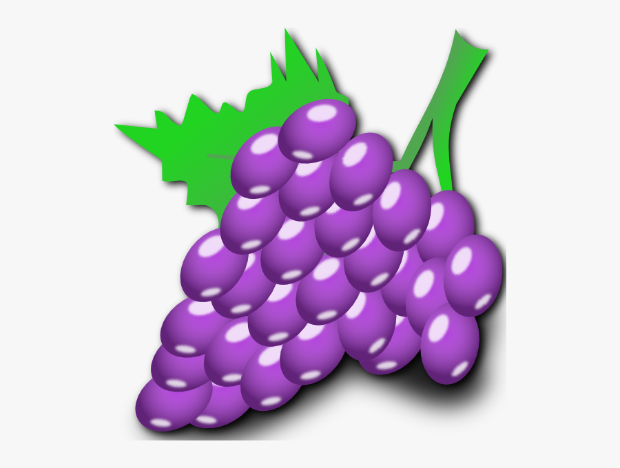 Free Vector Grapes Clip Art - Purple Grapes Clipart, Transparent Clipart