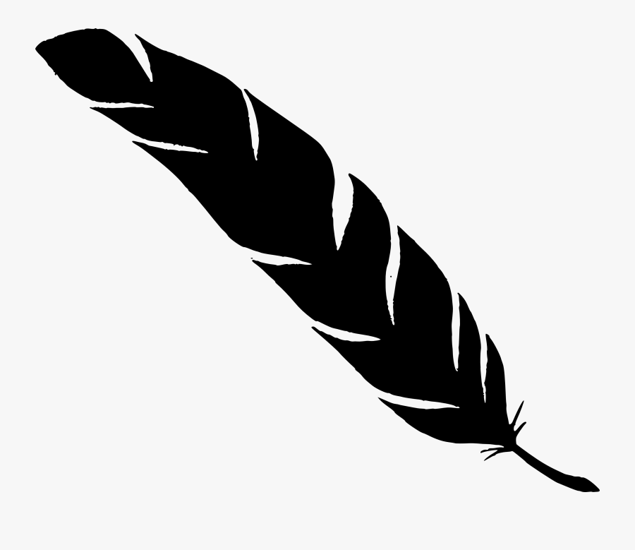 Clip Art Simple Silhouettes Png - Feather Silhouette Png, Transparent Clipart