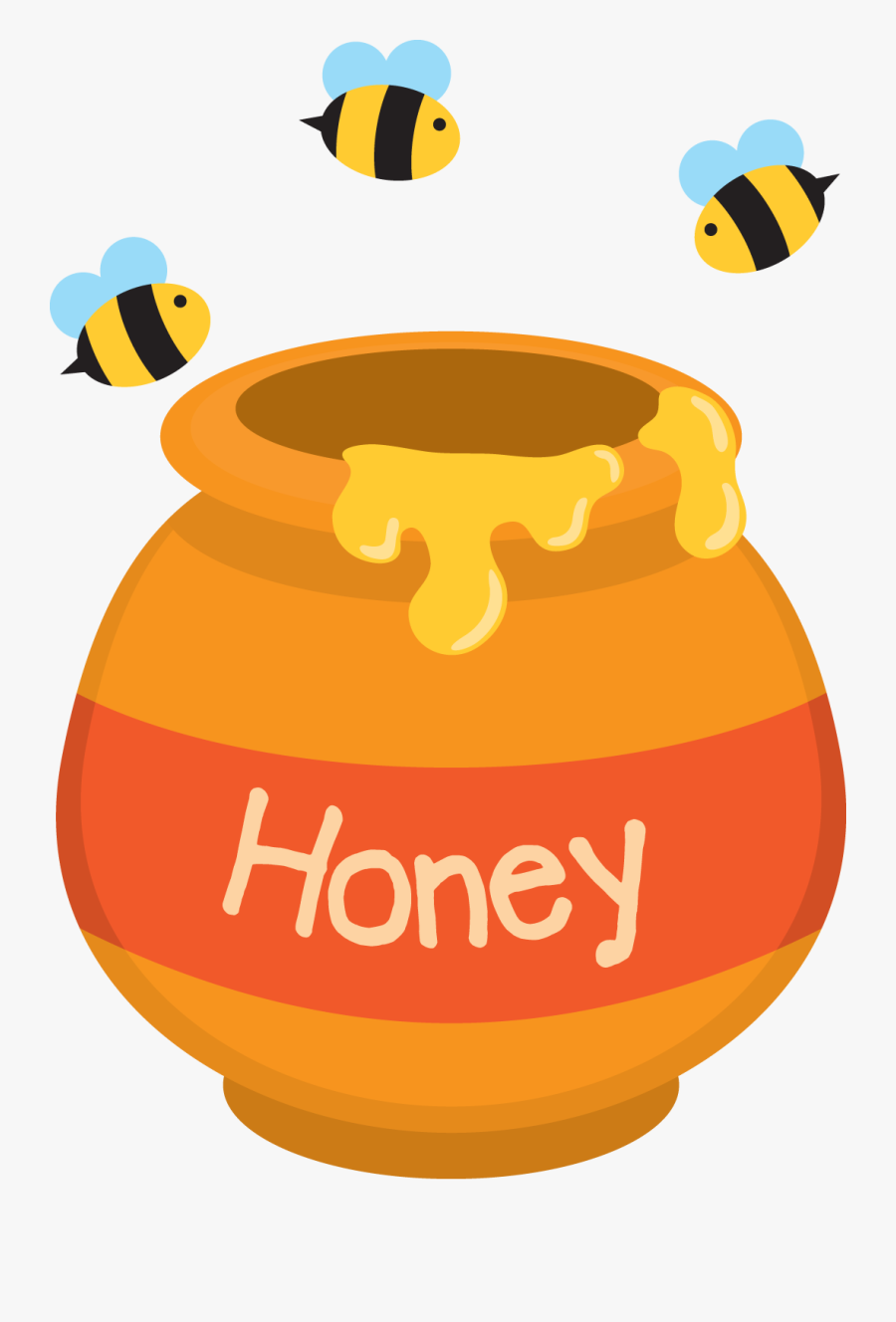 Winnie The Pooh Honey Bees Clip Art Wwwimgkidcom Clipart - Clip Art Honey Pot, Transparent Clipart