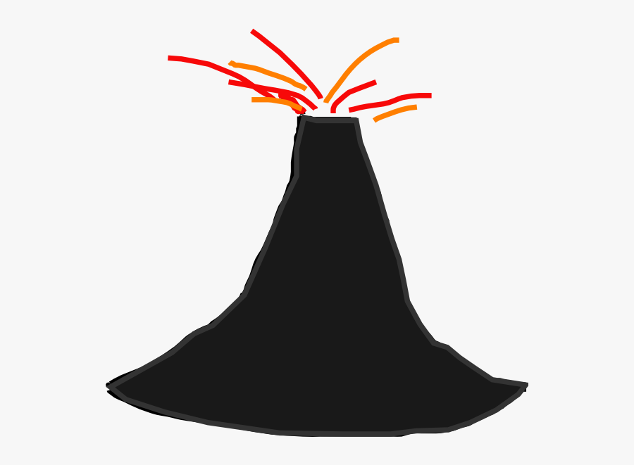 Volcano Clipart, Transparent Clipart