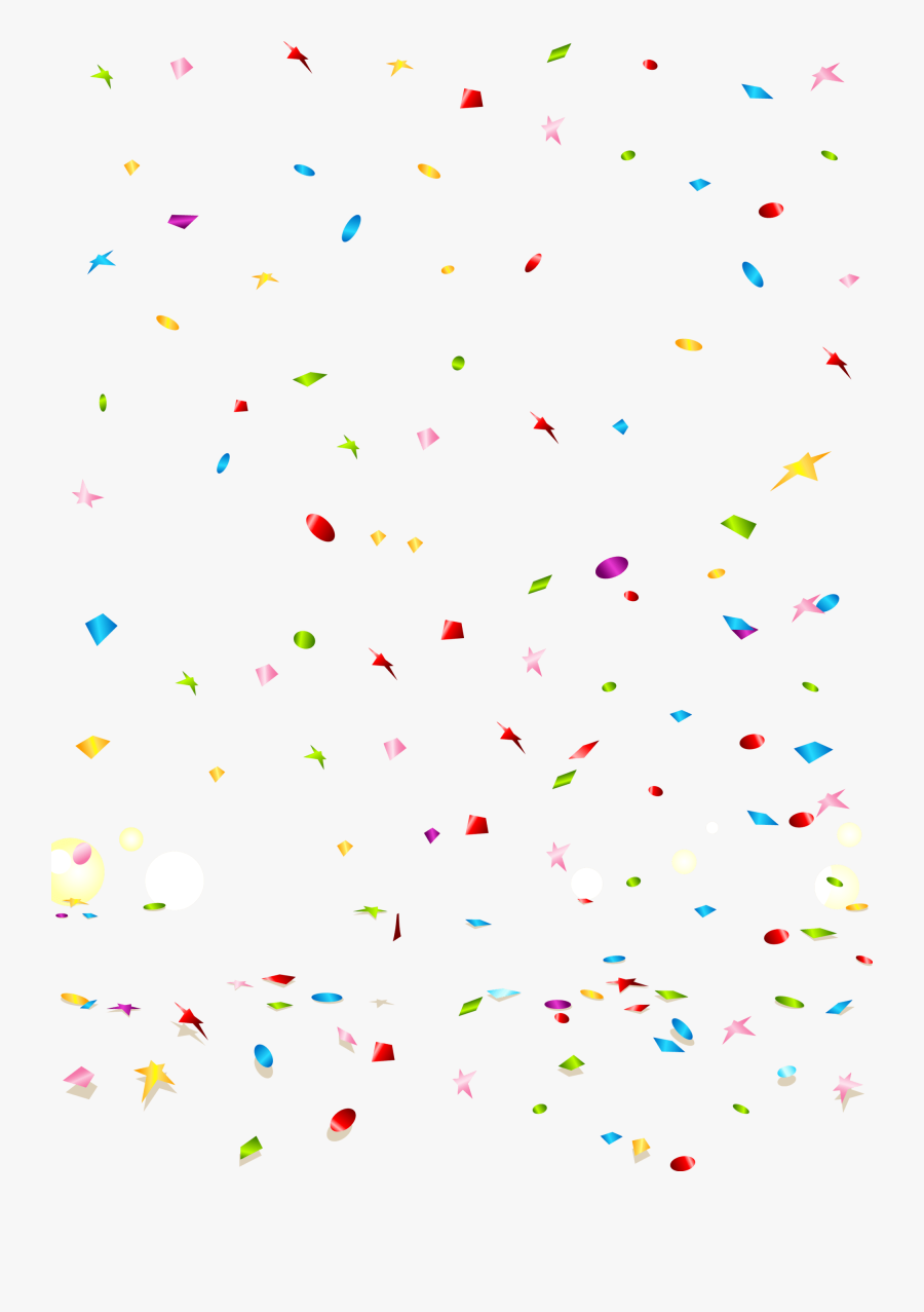 Confetti Transparent Png - Globos Y Confeti Png , Free Transparent