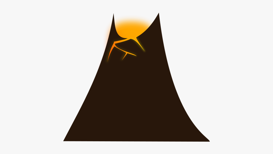 Simple-volcano - Simple Volcano Clipart, Transparent Clipart