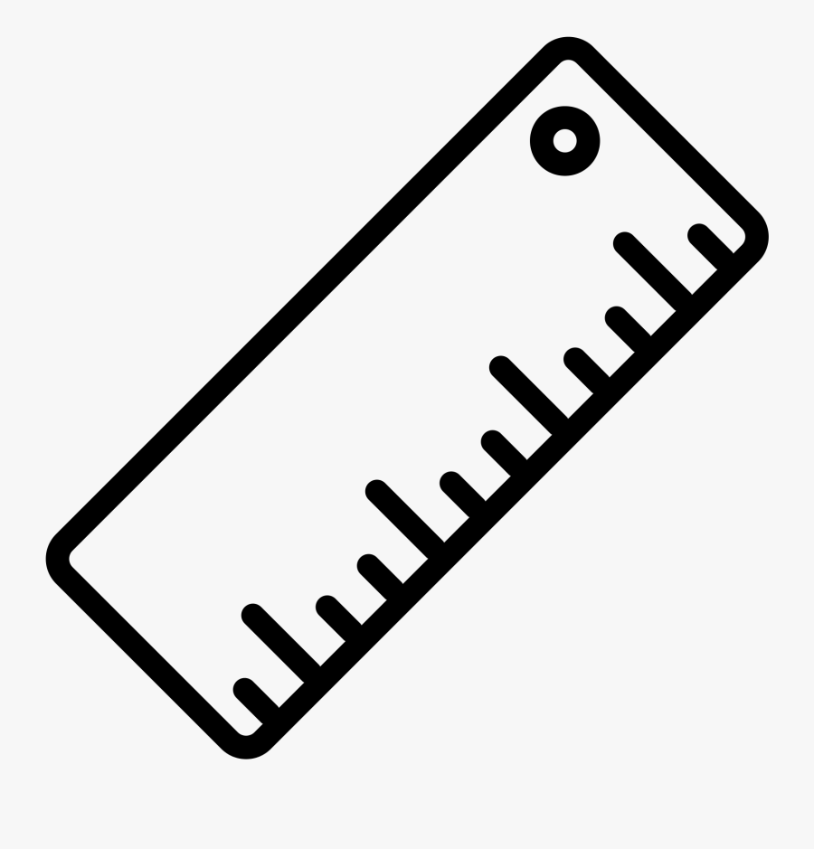 Drawing Rulers Easy - Ruler Icon Drawing, Transparent Clipart