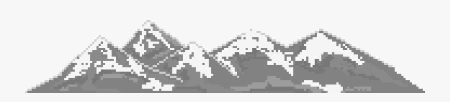 Clip Art Pixel Mountains - Mountain, Transparent Clipart