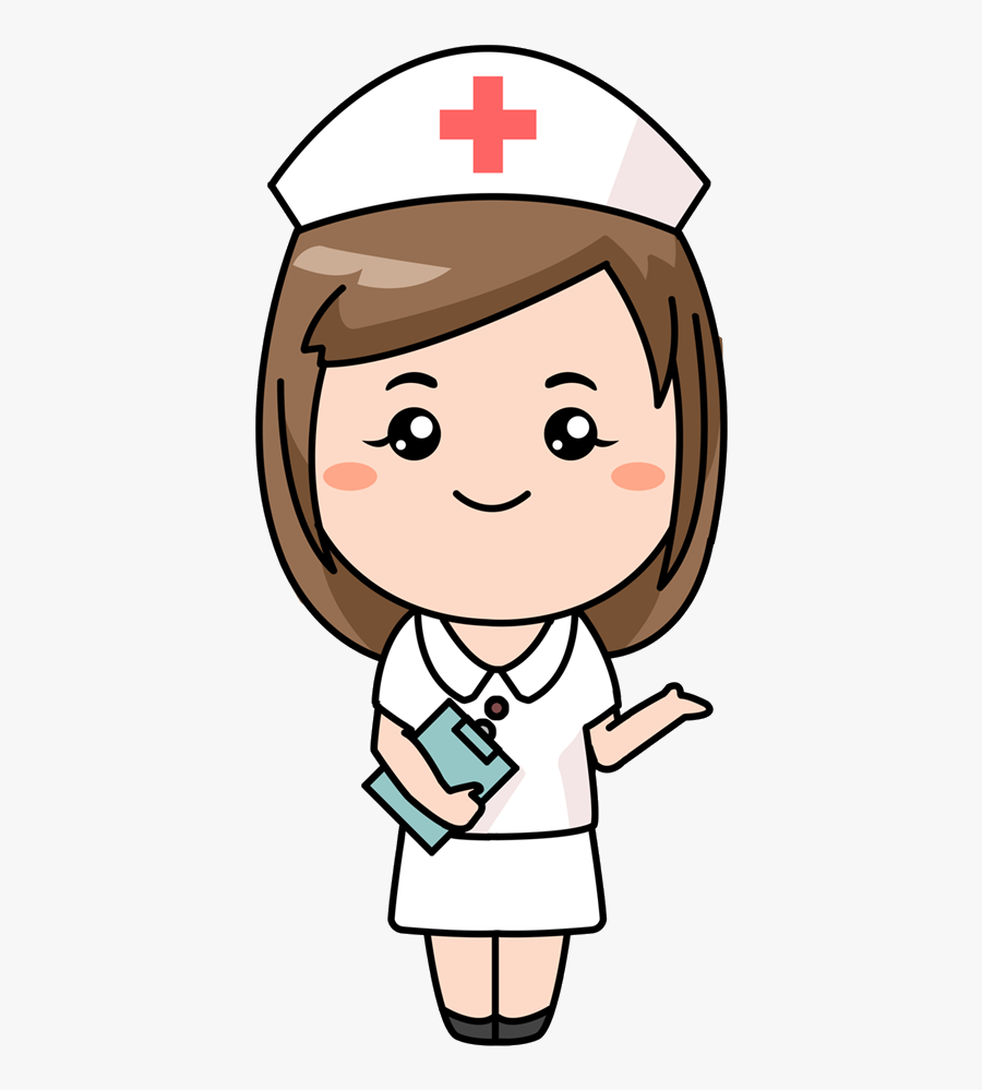 Cute Nurse Cartoon - Nurse Cartoon, Transparent Clipart