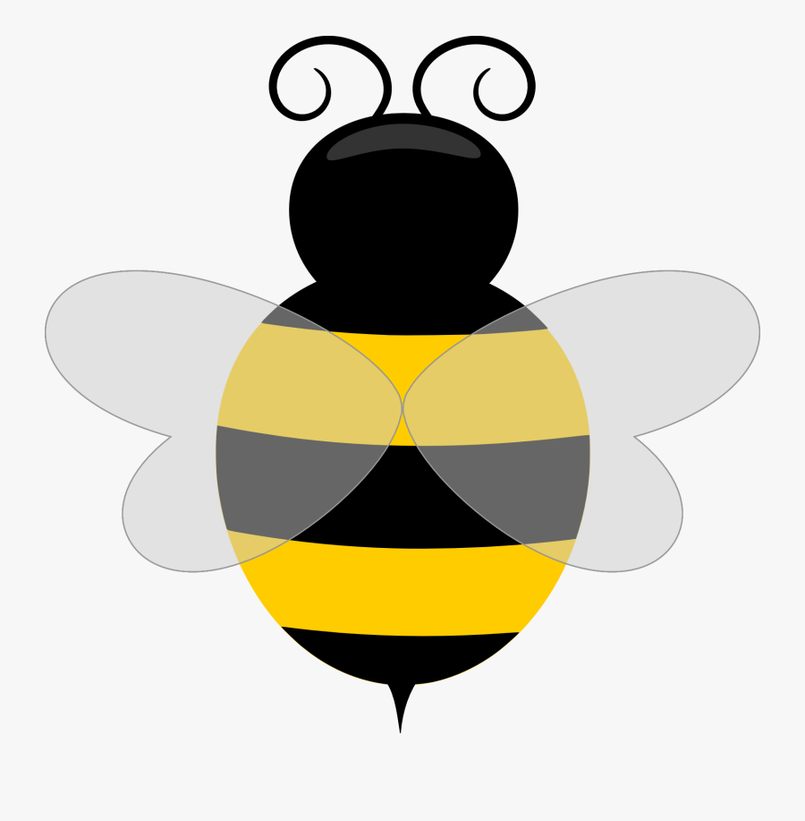 Clip Art Free Clip Art Bees - Clip Art Transparent Background Honey Bee, Transparent Clipart