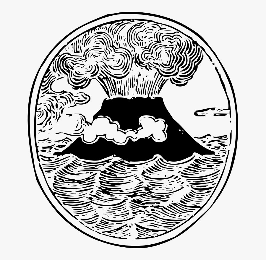 Volcano - Volcano Drawing Vector, Transparent Clipart