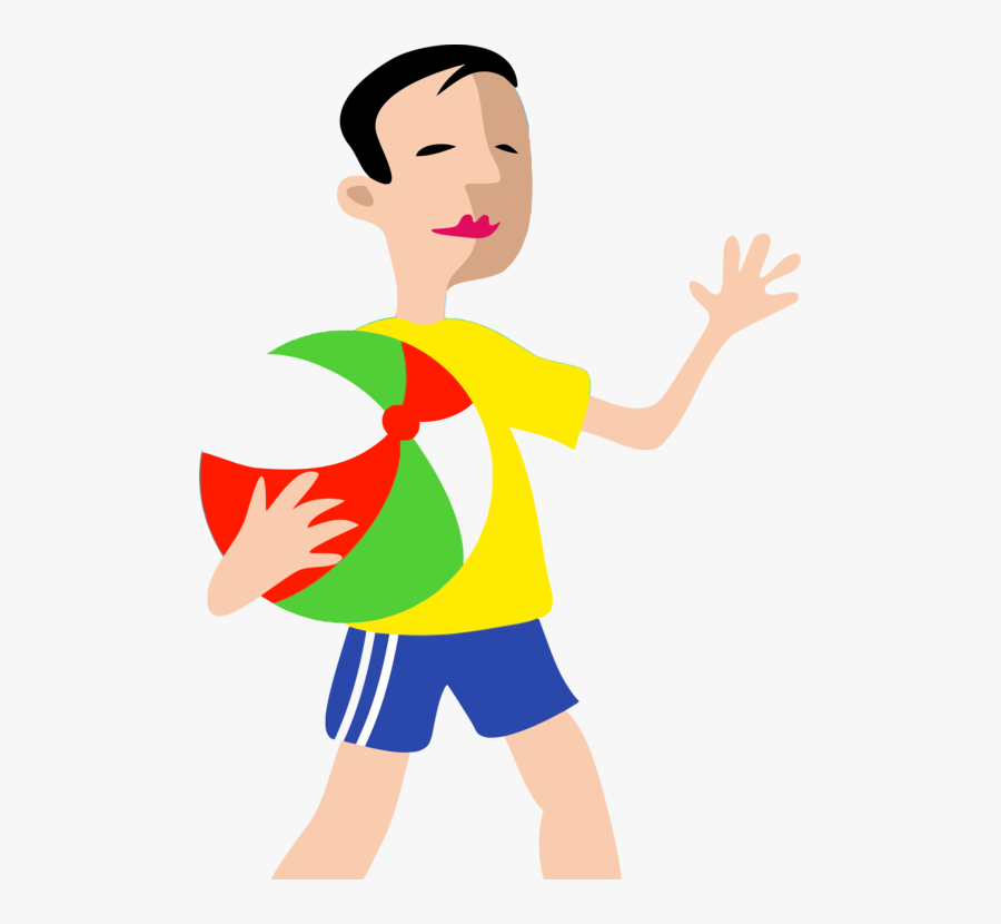 Transparent Beach Ball Clipart Png - Boy Ball Graphic, Transparent Clipart
