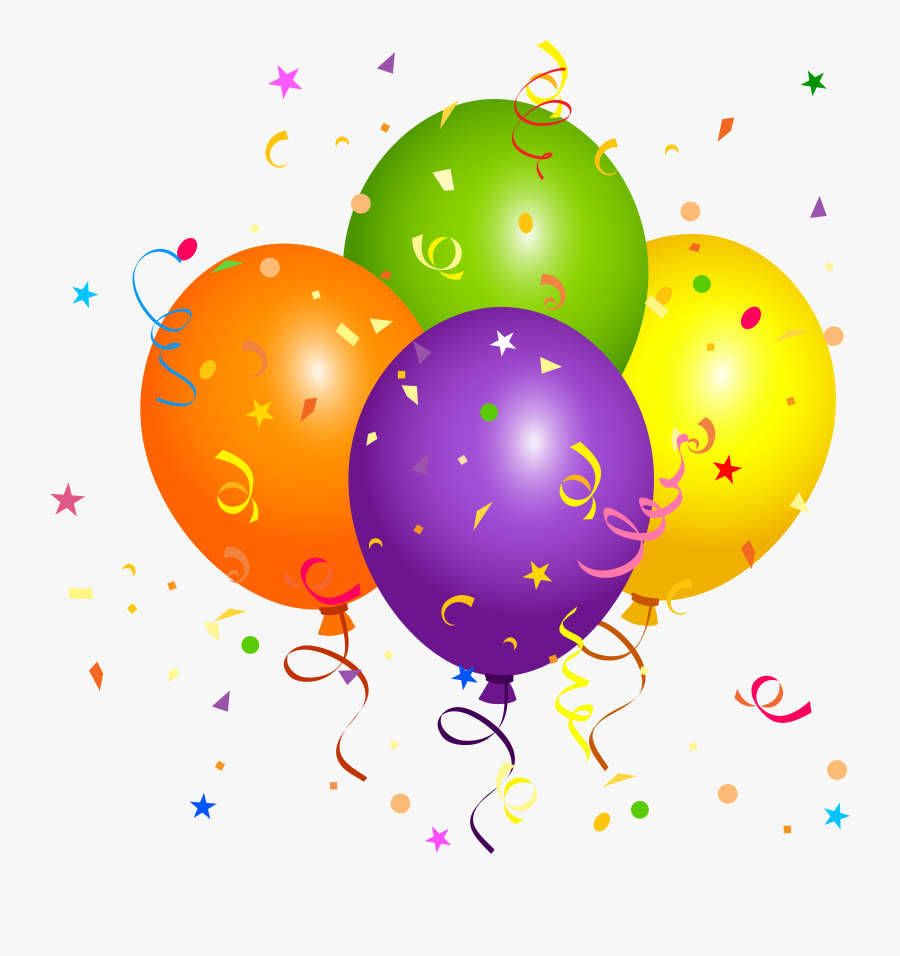Birthday Balloons Clipart, Balloon Clipart, Happy Birthday - Birthday Clip Art Balloon Png, Transparent Clipart