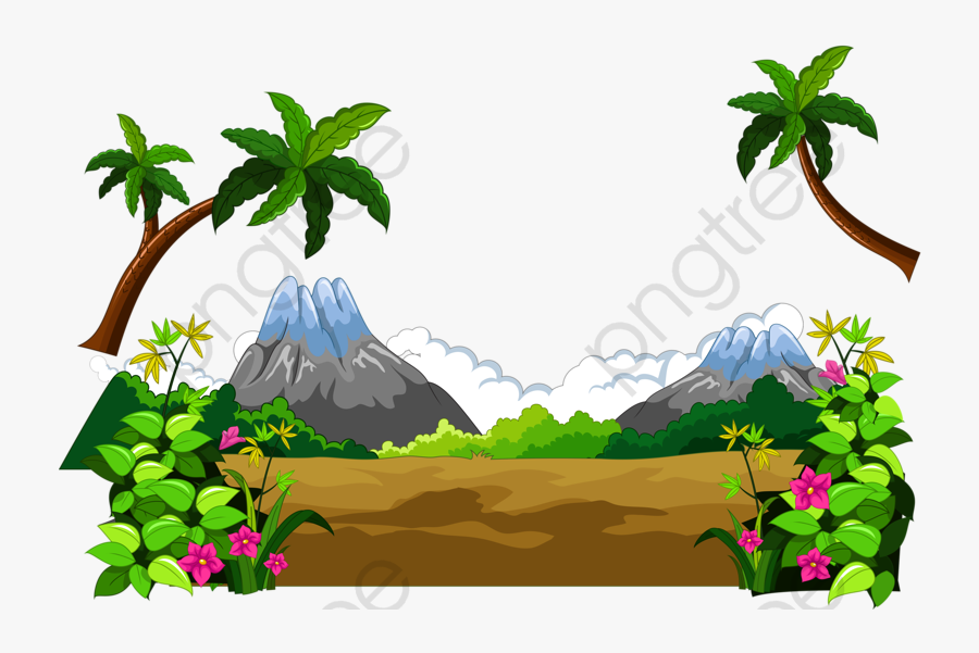 Volcano Clipart Realistic - Pterodactyl Cartoon, Transparent Clipart