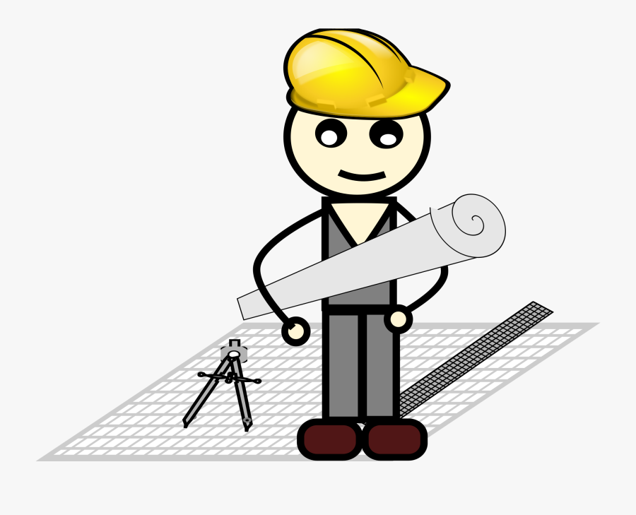 Architect With Compass And Ruler - Architecture Clipart Transparent, Transparent Clipart