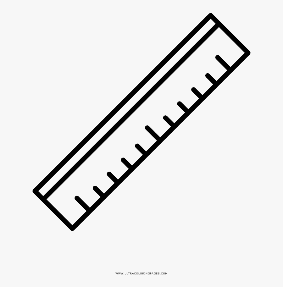 Drawing Rulers Coloring Page - Ruler Coloring Page, Transparent Clipart