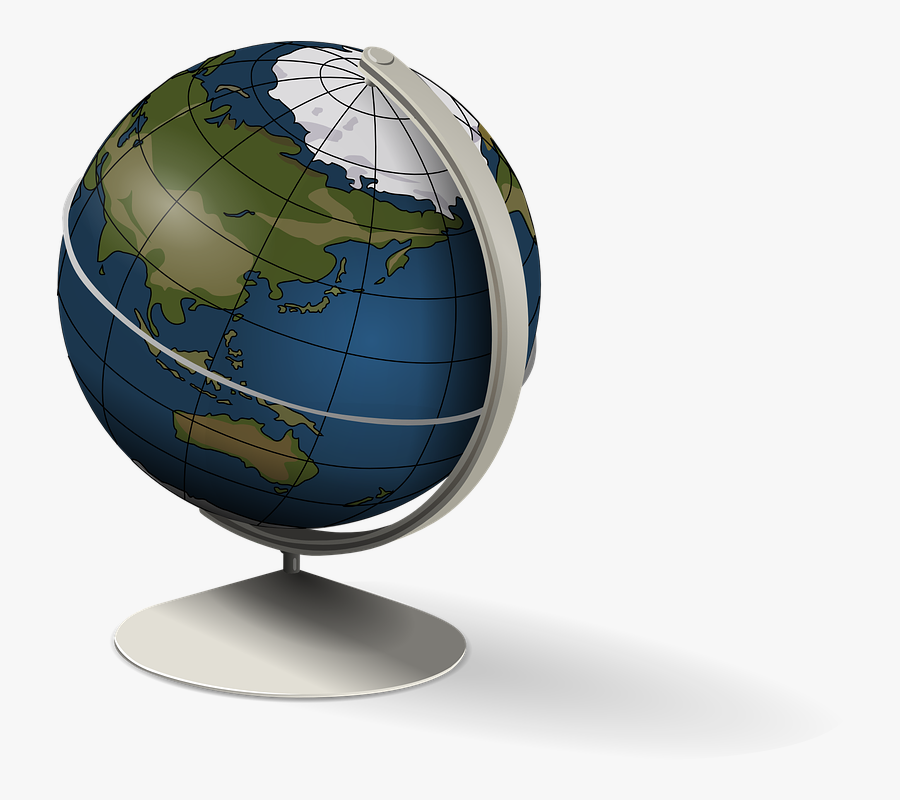 Globe Earth World Geography Education Planet - Globe Clip Art, Transparent Clipart