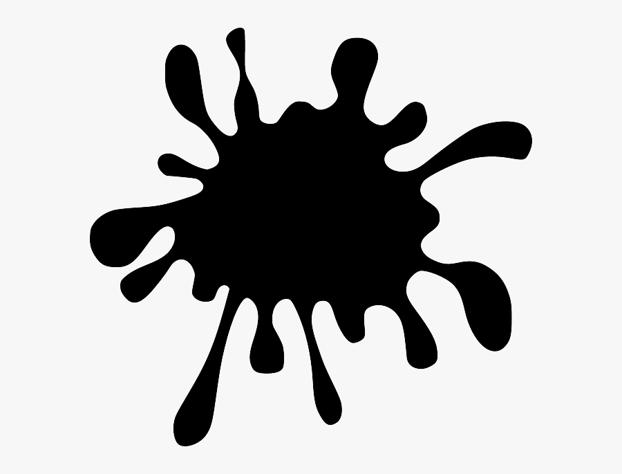 Black Splatter Clip Art Google Search Colors - Black Color Splash Clipart, Transparent Clipart