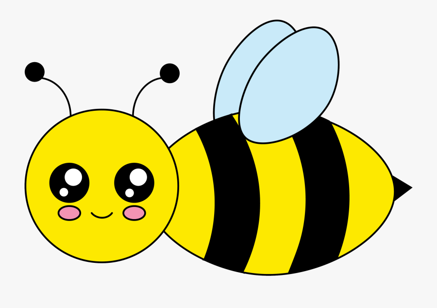 Free Cute Bee - Honeybee, Transparent Clipart