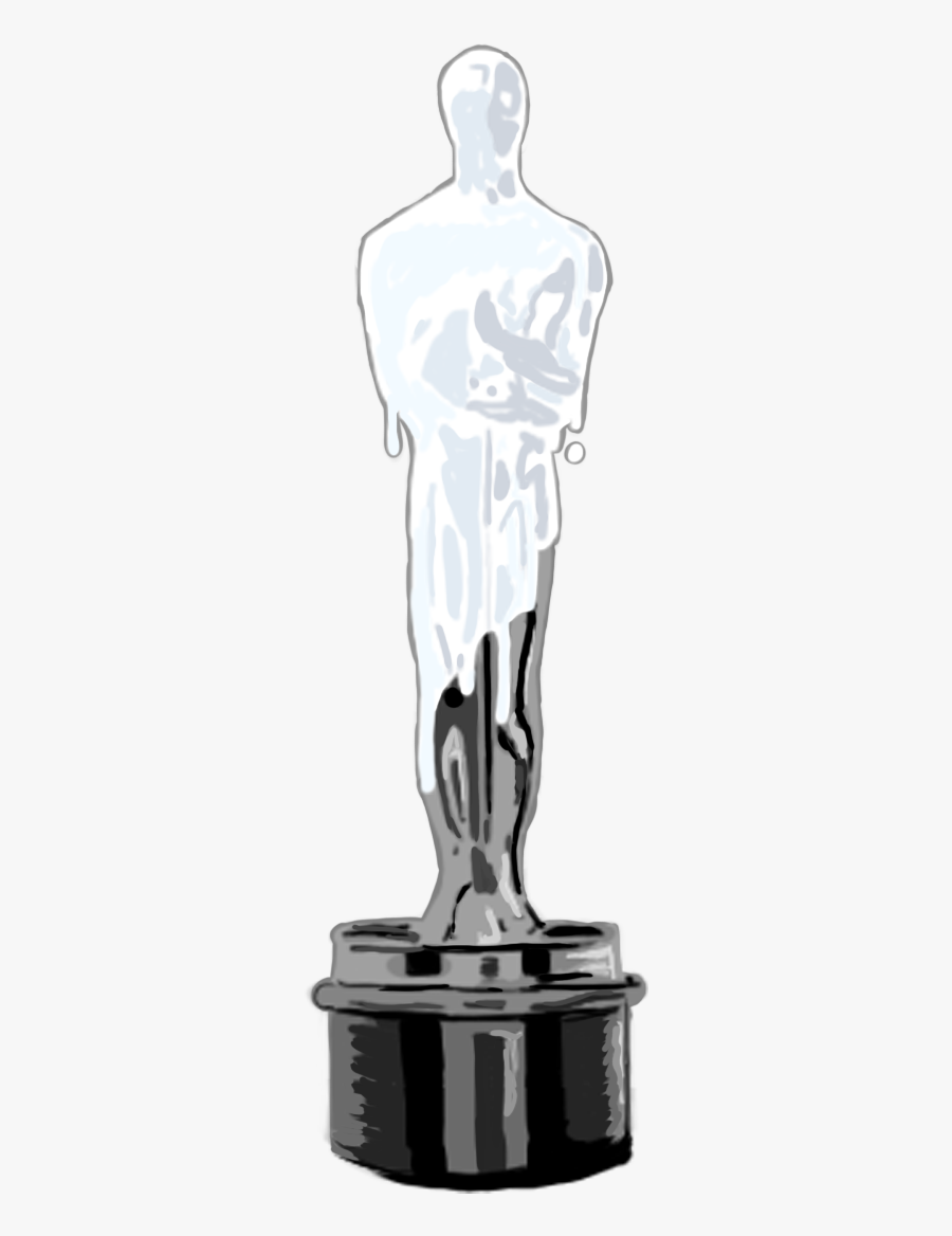 Whitewashed Oscar Award The Oracle - Statue, Transparent Clipart