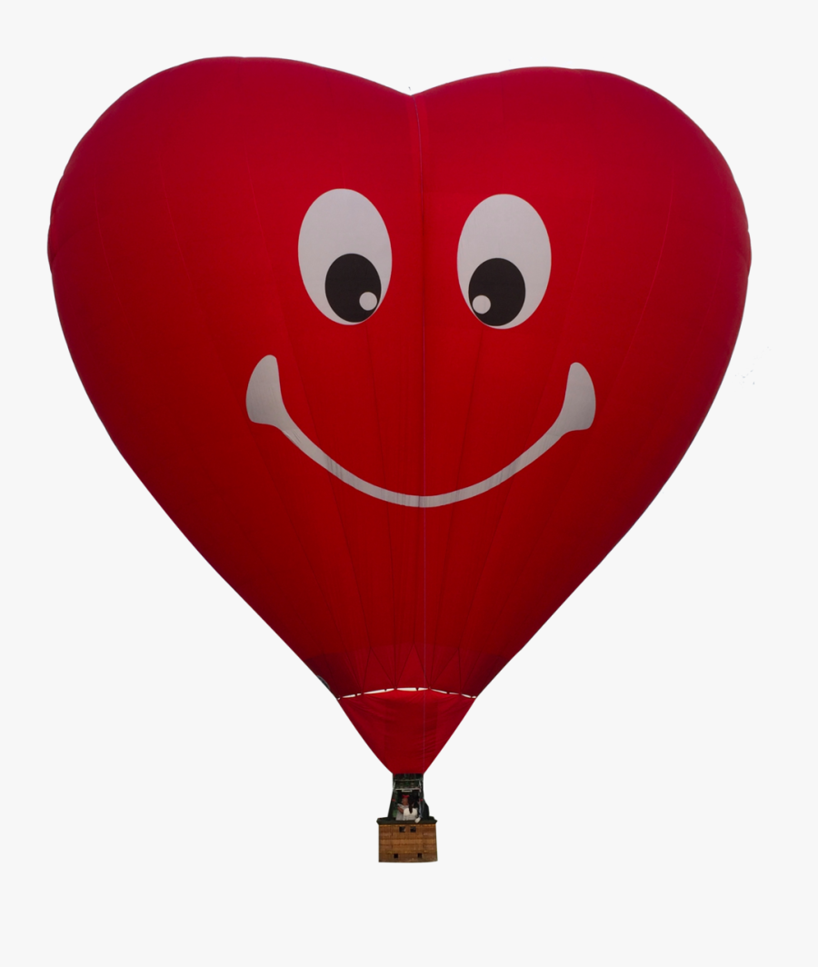 Happy-chan Pilot - Happy Heart Hot Air Balloon, Transparent Clipart