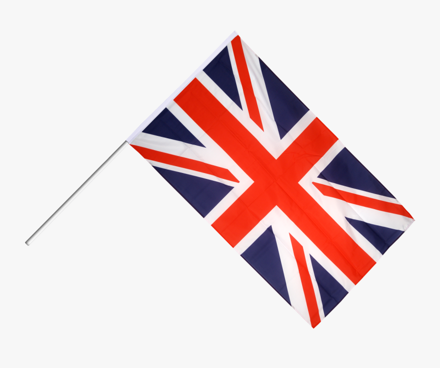 Great Britain Hand Waving Flag - Uk Flag Shopping Cart, Transparent Clipart