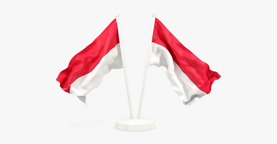 Two Waving Flags, Transparent Clipart