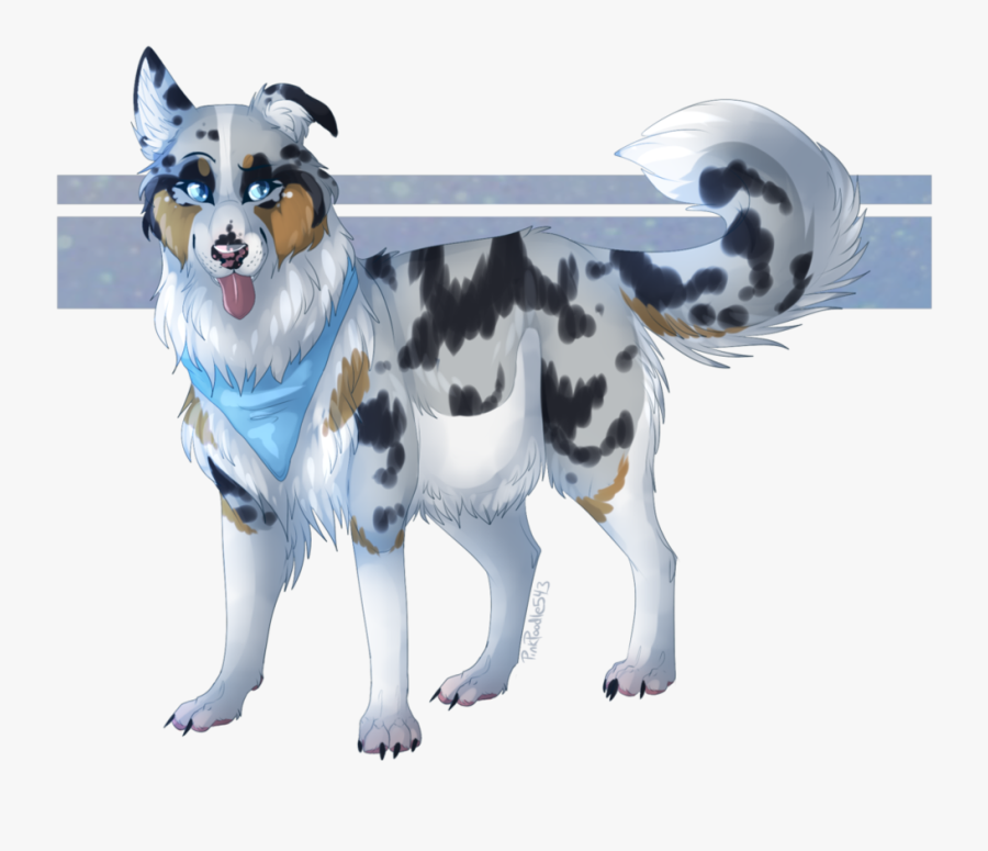 Transparent Shepherd Png - Chibi Australian Shepherd Drawing , Free