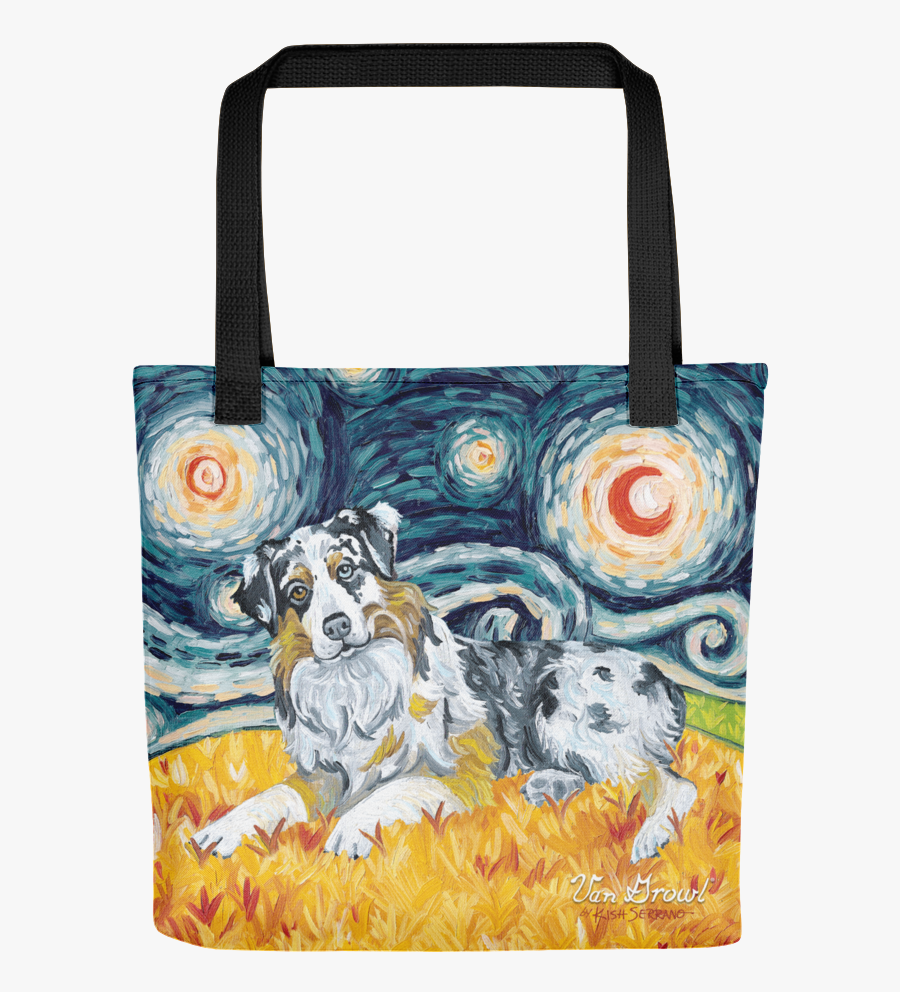 Transparent Australian Shepherd Png - Golden Doodle On A Starry Night, Transparent Clipart