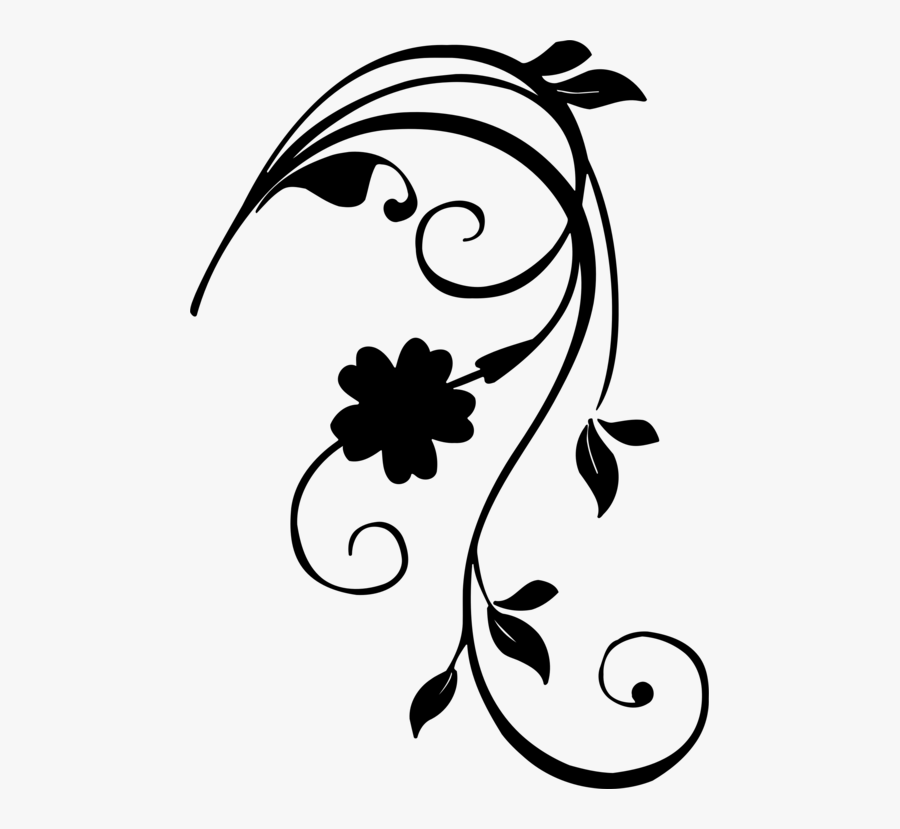 Art,monochrome Photography,plant - Flor Draw Png, Transparent Clipart