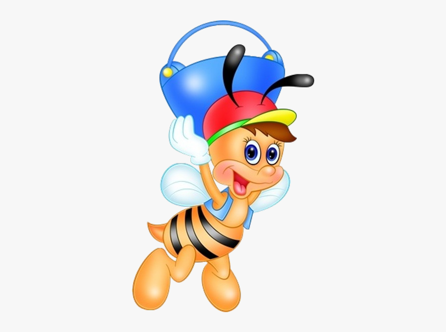 Free Cartoon Honey Bee Clipart, Transparent Clipart